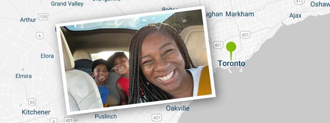 Photo of family on road trip in Polestar EV vehicle