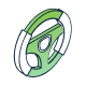 Driver steering wheel icon Driver steering wheel icon