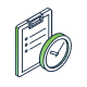 Fleet clipboard and clock icon Fleet clipboard and clock icon